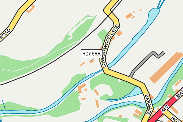 HD7 5RR map - OS OpenMap – Local (Ordnance Survey) HD7 5RR map - OS OpenMap – Local (Ordnance Survey)