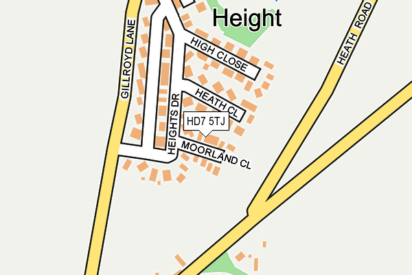 HD7 5TJ map - OS OpenMap – Local (Ordnance Survey) HD7 5TJ map - OS OpenMap – Local (Ordnance Survey)