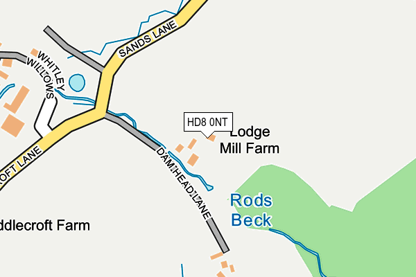 HD8 0NT map - OS OpenMap – Local (Ordnance Survey) HD8 0NT map - OS OpenMap – Local (Ordnance Survey)