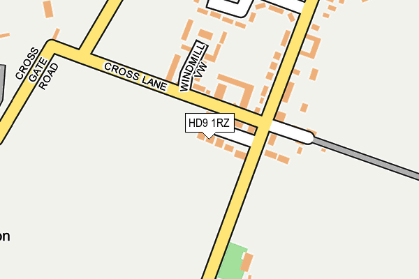HD9 1RZ map - OS OpenMap – Local (Ordnance Survey) HD9 1RZ map - OS OpenMap – Local (Ordnance Survey)