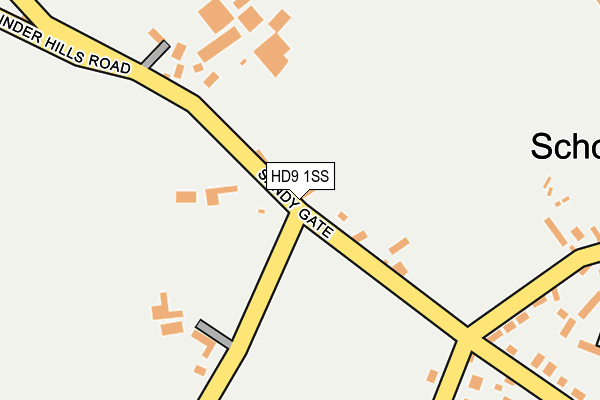 HD9 1SS map - OS OpenMap – Local (Ordnance Survey) HD9 1SS map - OS OpenMap – Local (Ordnance Survey)
