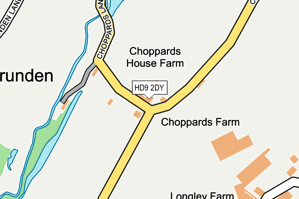 HD9 2DY map - OS OpenMap – Local (Ordnance Survey) HD9 2DY map - OS OpenMap – Local (Ordnance Survey)