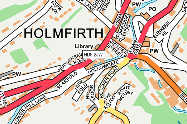 HD9 2JW map - OS OpenMap – Local (Ordnance Survey) HD9 2JW map - OS OpenMap – Local (Ordnance Survey)