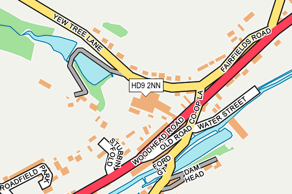 HD9 2NN map - OS OpenMap – Local (Ordnance Survey) HD9 2NN map - OS OpenMap – Local (Ordnance Survey)