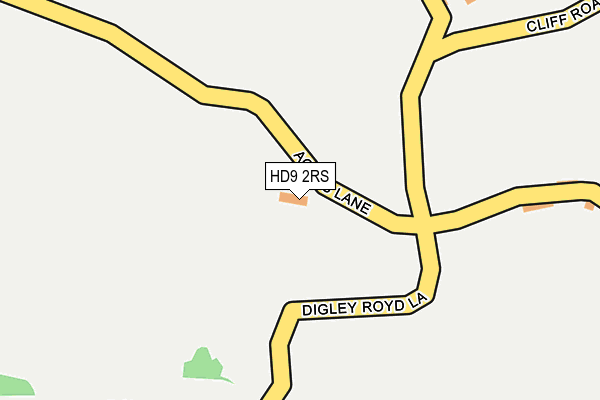 HD9 2RS map - OS OpenMap – Local (Ordnance Survey) HD9 2RS map - OS OpenMap – Local (Ordnance Survey)