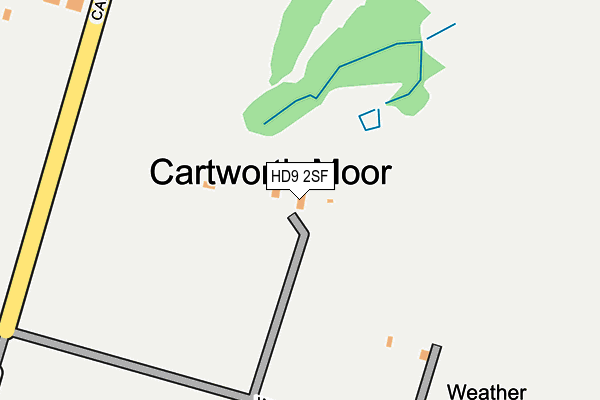 HD9 2SF map - OS OpenMap – Local (Ordnance Survey) HD9 2SF map - OS OpenMap – Local (Ordnance Survey)