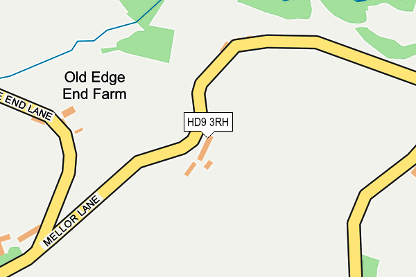 HD9 3RH map - OS OpenMap – Local (Ordnance Survey) HD9 3RH map - OS OpenMap – Local (Ordnance Survey)