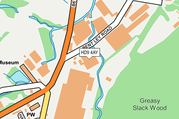 HD9 4AY map - OS OpenMap – Local (Ordnance Survey) HD9 4AY map - OS OpenMap – Local (Ordnance Survey)