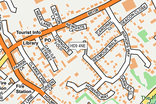 HD9 4NE map - OS OpenMap – Local (Ordnance Survey) HD9 4NE map - OS OpenMap – Local (Ordnance Survey)
