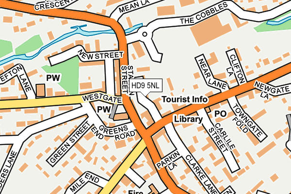 HD9 5NL map - OS OpenMap – Local (Ordnance Survey) HD9 5NL map - OS OpenMap – Local (Ordnance Survey)