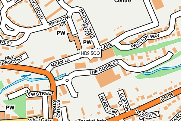 HD9 5QQ map - OS OpenMap – Local (Ordnance Survey) HD9 5QQ map - OS OpenMap – Local (Ordnance Survey)