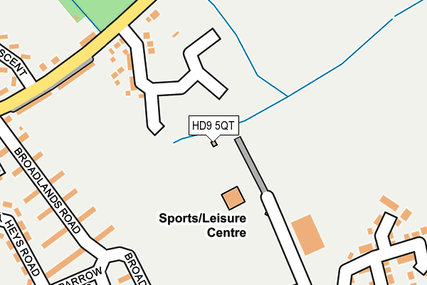 HD9 5QT map - OS OpenMap – Local (Ordnance Survey) HD9 5QT map - OS OpenMap – Local (Ordnance Survey)
