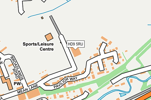 HD9 5RU map - OS OpenMap – Local (Ordnance Survey) HD9 5RU map - OS OpenMap – Local (Ordnance Survey)