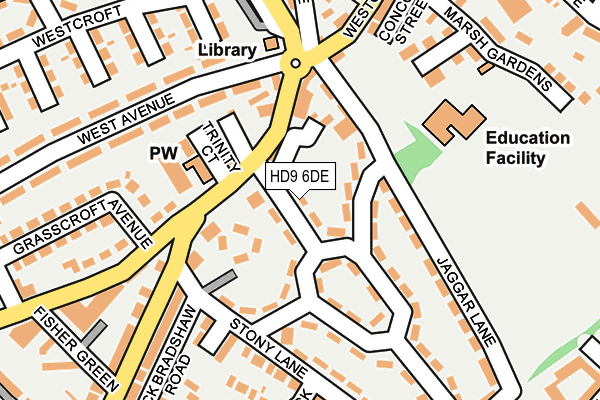 HD9 6DE map - OS OpenMap – Local (Ordnance Survey) HD9 6DE map - OS OpenMap – Local (Ordnance Survey)
