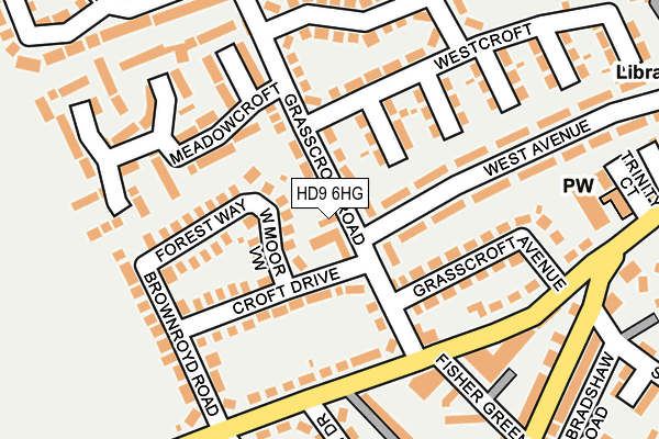HD9 6HG map - OS OpenMap – Local (Ordnance Survey) HD9 6HG map - OS OpenMap – Local (Ordnance Survey)