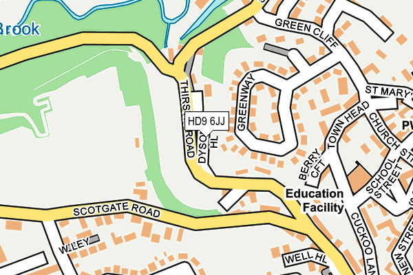 HD9 6JJ map - OS OpenMap – Local (Ordnance Survey) HD9 6JJ map - OS OpenMap – Local (Ordnance Survey)