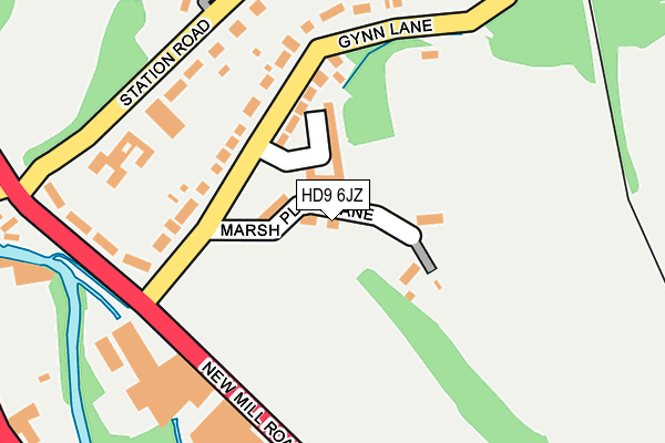 HD9 6JZ map - OS OpenMap – Local (Ordnance Survey) HD9 6JZ map - OS OpenMap – Local (Ordnance Survey)