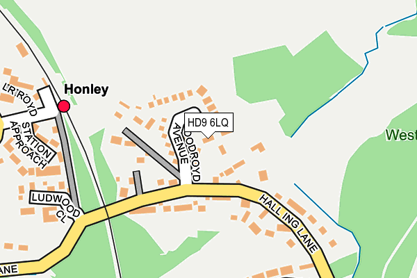 HD9 6LQ map - OS OpenMap – Local (Ordnance Survey) HD9 6LQ map - OS OpenMap – Local (Ordnance Survey)