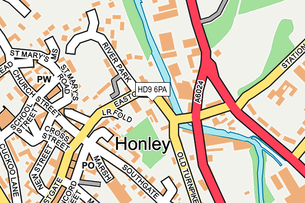 HD9 6PA map - OS OpenMap – Local (Ordnance Survey) HD9 6PA map - OS OpenMap – Local (Ordnance Survey)