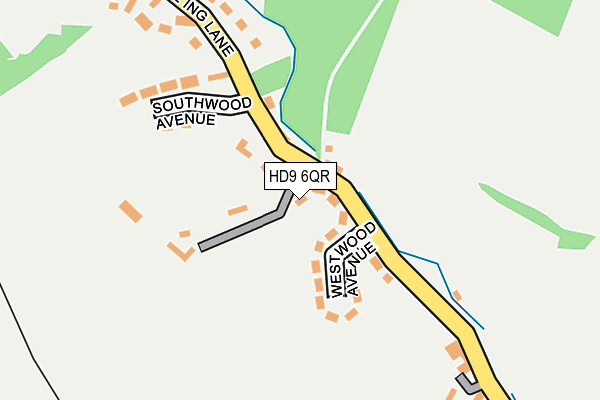 HD9 6QR map - OS OpenMap – Local (Ordnance Survey) HD9 6QR map - OS OpenMap – Local (Ordnance Survey)