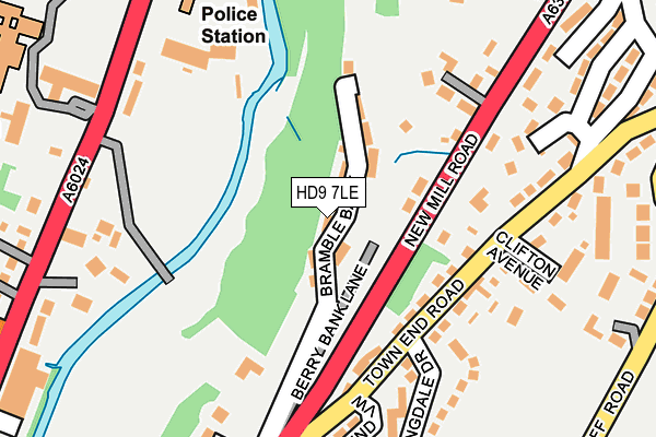 HD9 7LE map - OS OpenMap – Local (Ordnance Survey) HD9 7LE map - OS OpenMap – Local (Ordnance Survey)