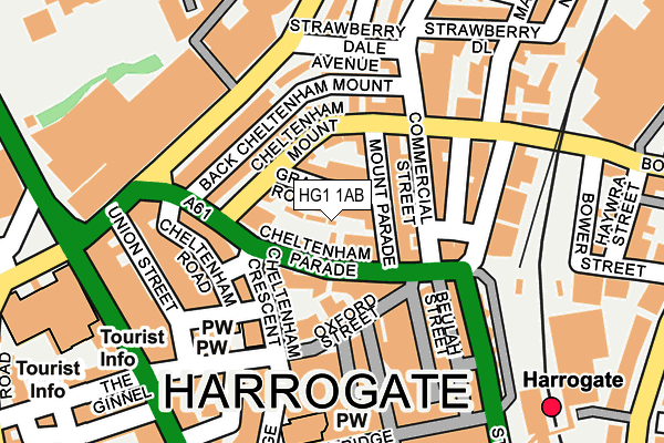 HG1 1AB map - OS OpenMap – Local (Ordnance Survey) HG1 1AB map - OS OpenMap – Local (Ordnance Survey)
