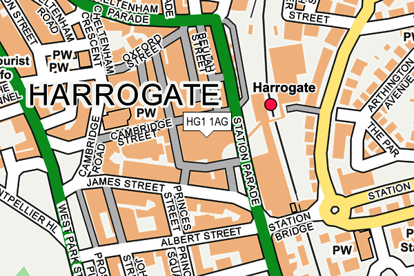 HG1 1AG map - OS OpenMap – Local (Ordnance Survey) HG1 1AG map - OS OpenMap – Local (Ordnance Survey)