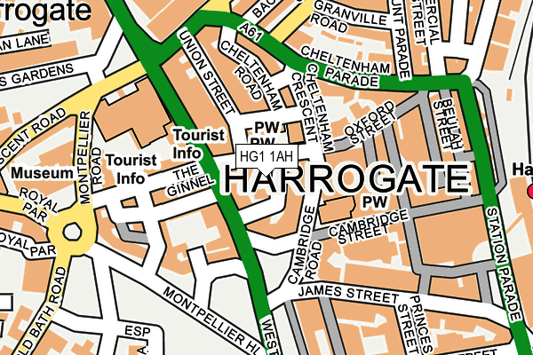 HG1 1AH map - OS OpenMap – Local (Ordnance Survey) HG1 1AH map - OS OpenMap – Local (Ordnance Survey)