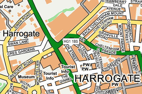 HG1 1BS map - OS OpenMap – Local (Ordnance Survey) HG1 1BS map - OS OpenMap – Local (Ordnance Survey)