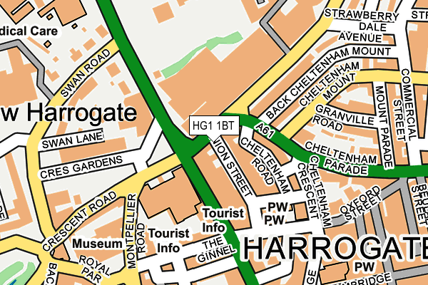 HG1 1BT map - OS OpenMap – Local (Ordnance Survey) HG1 1BT map - OS OpenMap – Local (Ordnance Survey)