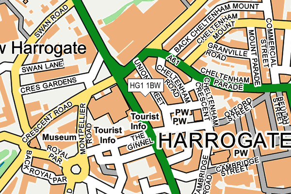 HG1 1BW map - OS OpenMap – Local (Ordnance Survey) HG1 1BW map - OS OpenMap – Local (Ordnance Survey)