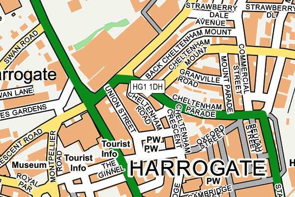 HG1 1DH map - OS OpenMap – Local (Ordnance Survey) HG1 1DH map - OS OpenMap – Local (Ordnance Survey)