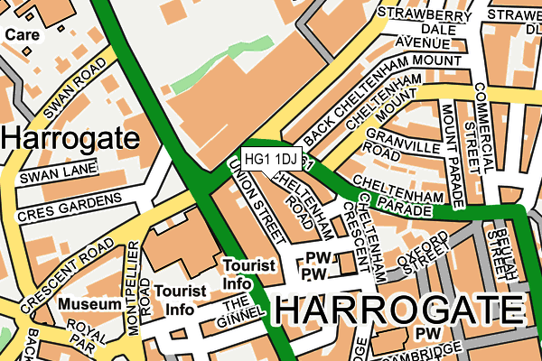 HG1 1DJ map - OS OpenMap – Local (Ordnance Survey) HG1 1DJ map - OS OpenMap – Local (Ordnance Survey)