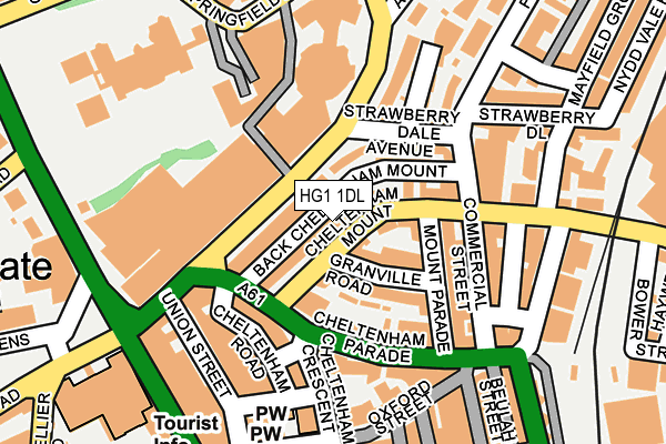 HG1 1DL map - OS OpenMap – Local (Ordnance Survey) HG1 1DL map - OS OpenMap – Local (Ordnance Survey)