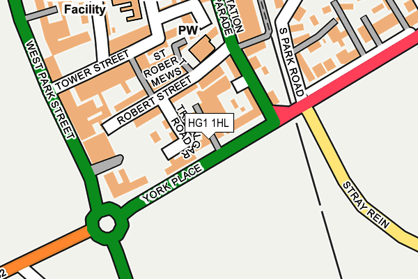HG1 1HL map - OS OpenMap – Local (Ordnance Survey) HG1 1HL map - OS OpenMap – Local (Ordnance Survey)