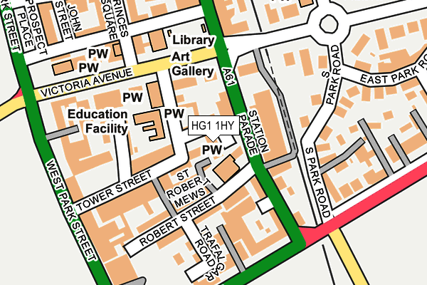 HG1 1HY map - OS OpenMap – Local (Ordnance Survey) HG1 1HY map - OS OpenMap – Local (Ordnance Survey)