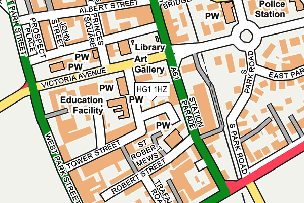 HG1 1HZ map - OS OpenMap – Local (Ordnance Survey) HG1 1HZ map - OS OpenMap – Local (Ordnance Survey)