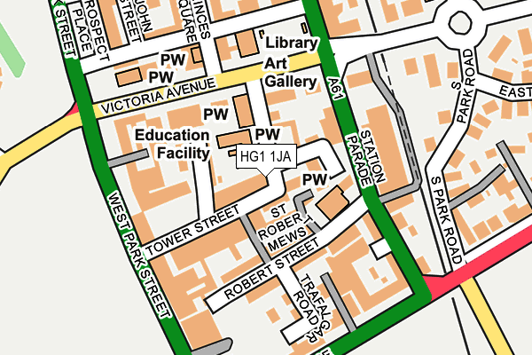 HG1 1JA map - OS OpenMap – Local (Ordnance Survey) HG1 1JA map - OS OpenMap – Local (Ordnance Survey)