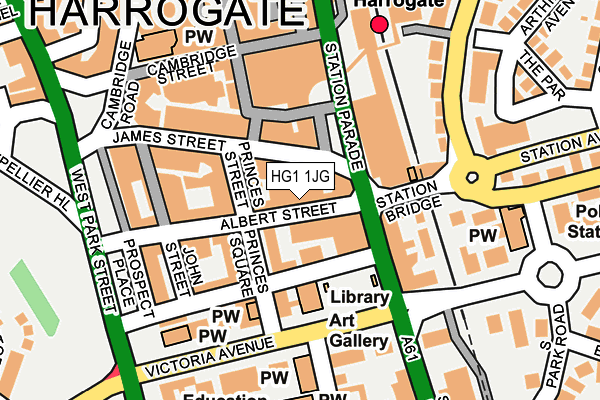 HG1 1JG map - OS OpenMap – Local (Ordnance Survey) HG1 1JG map - OS OpenMap – Local (Ordnance Survey)