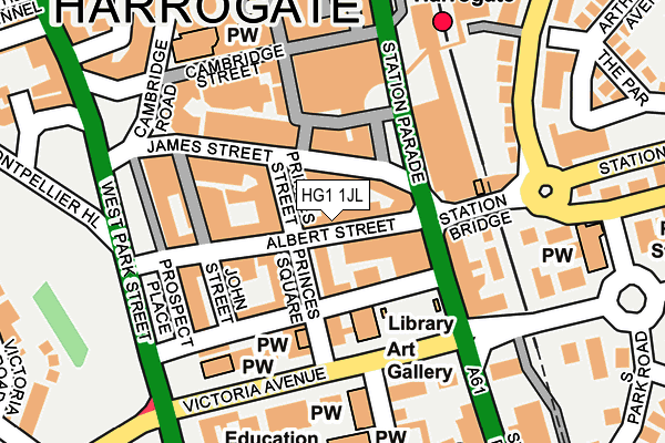 HG1 1JL map - OS OpenMap – Local (Ordnance Survey) HG1 1JL map - OS OpenMap – Local (Ordnance Survey)