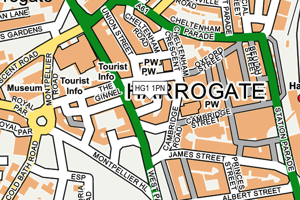 HG1 1PN map - OS OpenMap – Local (Ordnance Survey)