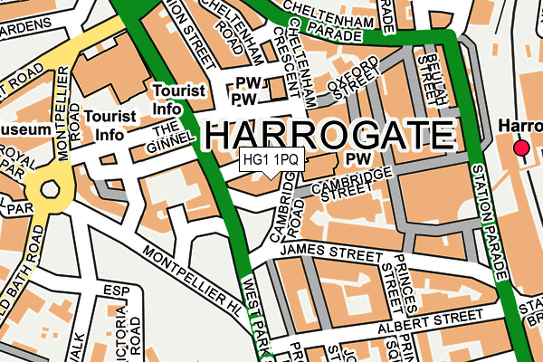 HG1 1PQ map - OS OpenMap – Local (Ordnance Survey) HG1 1PQ map - OS OpenMap – Local (Ordnance Survey)