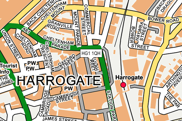 HG1 1QH map - OS OpenMap – Local (Ordnance Survey) HG1 1QH map - OS OpenMap – Local (Ordnance Survey)