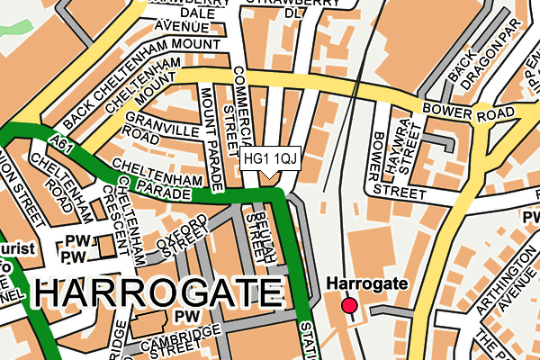 HG1 1QJ map - OS OpenMap – Local (Ordnance Survey) HG1 1QJ map - OS OpenMap – Local (Ordnance Survey)