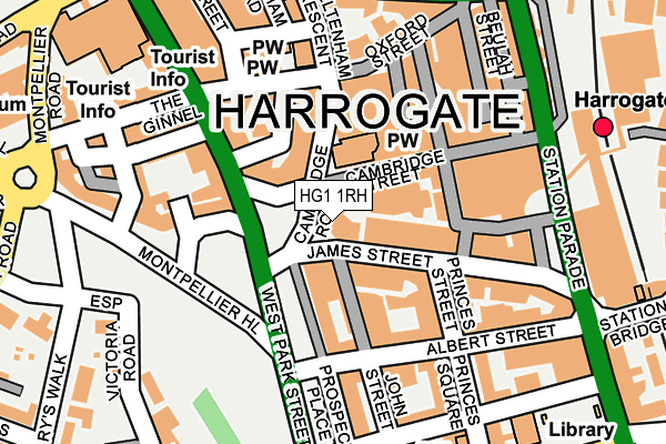 HG1 1RH map - OS OpenMap – Local (Ordnance Survey) HG1 1RH map - OS OpenMap – Local (Ordnance Survey)
