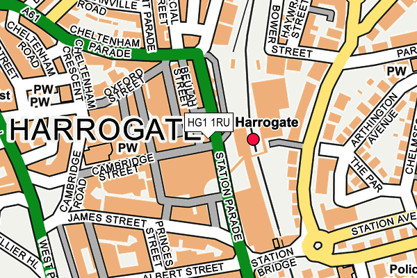 HG1 1RU map - OS OpenMap – Local (Ordnance Survey) HG1 1RU map - OS OpenMap – Local (Ordnance Survey)