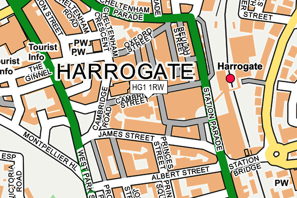 HG1 1RW map - OS OpenMap – Local (Ordnance Survey) HG1 1RW map - OS OpenMap – Local (Ordnance Survey)