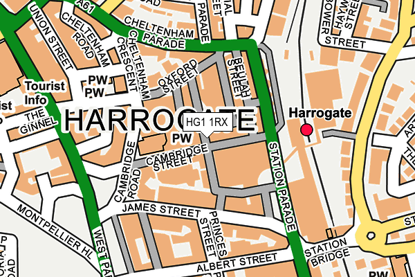 HG1 1RX map - OS OpenMap – Local (Ordnance Survey) HG1 1RX map - OS OpenMap – Local (Ordnance Survey)