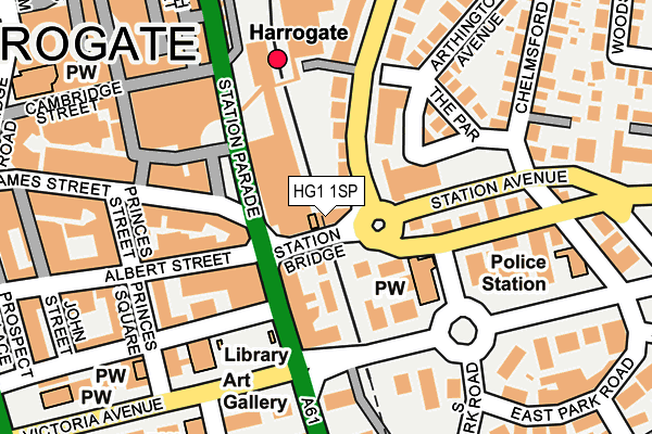 HG1 1SP map - OS OpenMap – Local (Ordnance Survey) HG1 1SP map - OS OpenMap – Local (Ordnance Survey)
