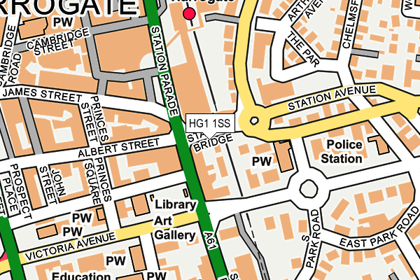 HG1 1SS map - OS OpenMap – Local (Ordnance Survey) HG1 1SS map - OS OpenMap – Local (Ordnance Survey)
